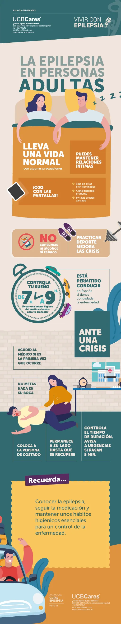 Infografía 'Epilepsia en adultos'