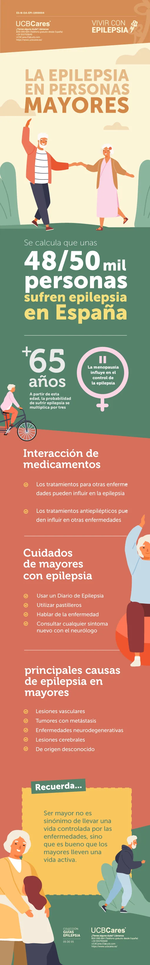 Infografía 'Epilepsia en mayores'